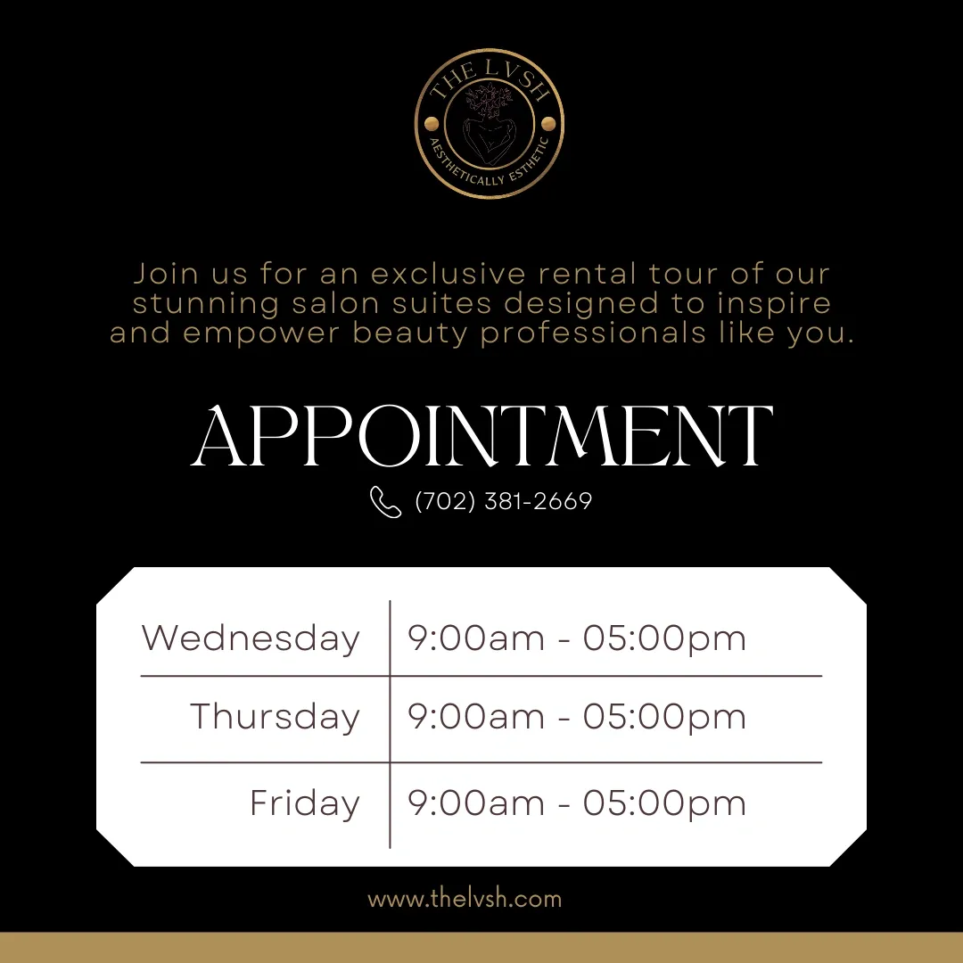 Book Your Rental Tour at The LVSH Aesthetically Esthetic Salon